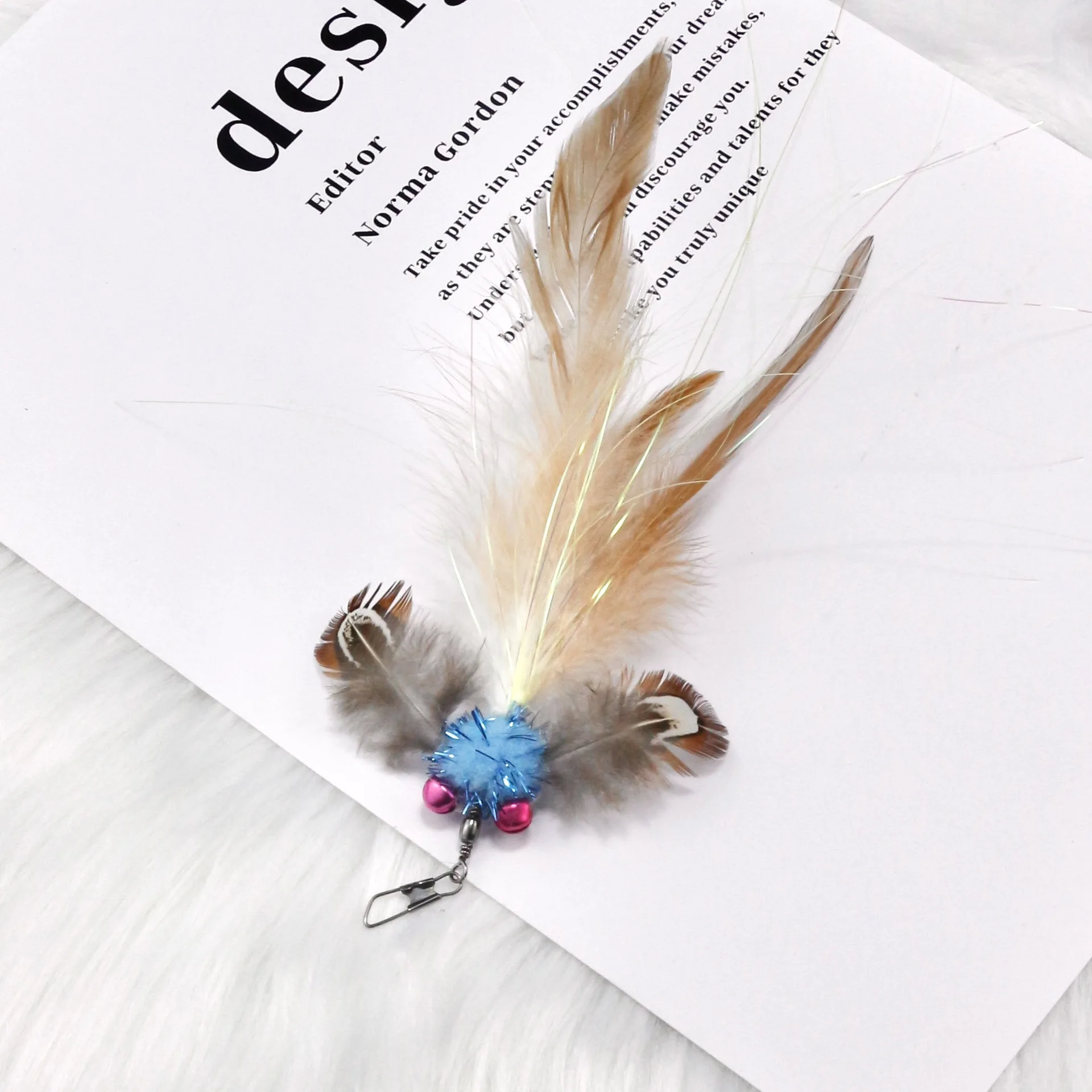 Cazador con plumas para gatos – Set de 3 unidades - imagen 5