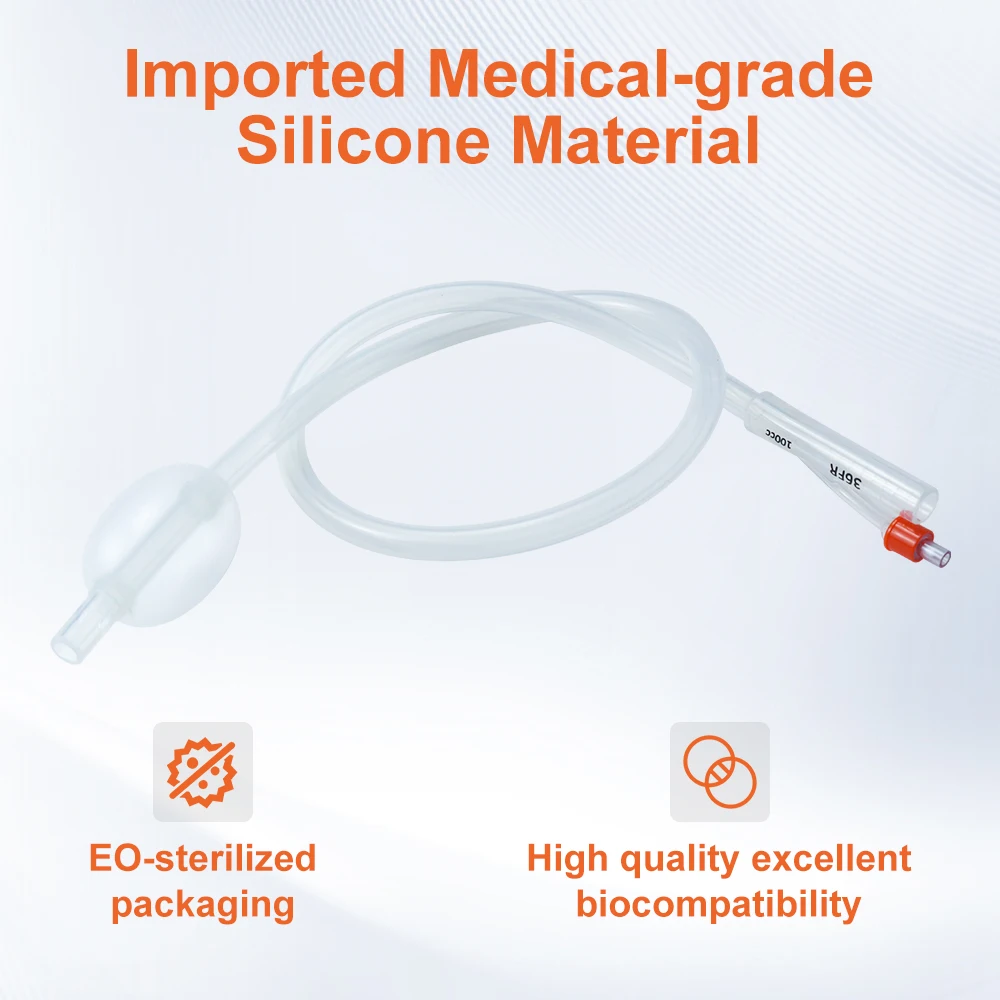 Catéter inseminación yeguas – Silicona 36Fr 80cm con bolsa