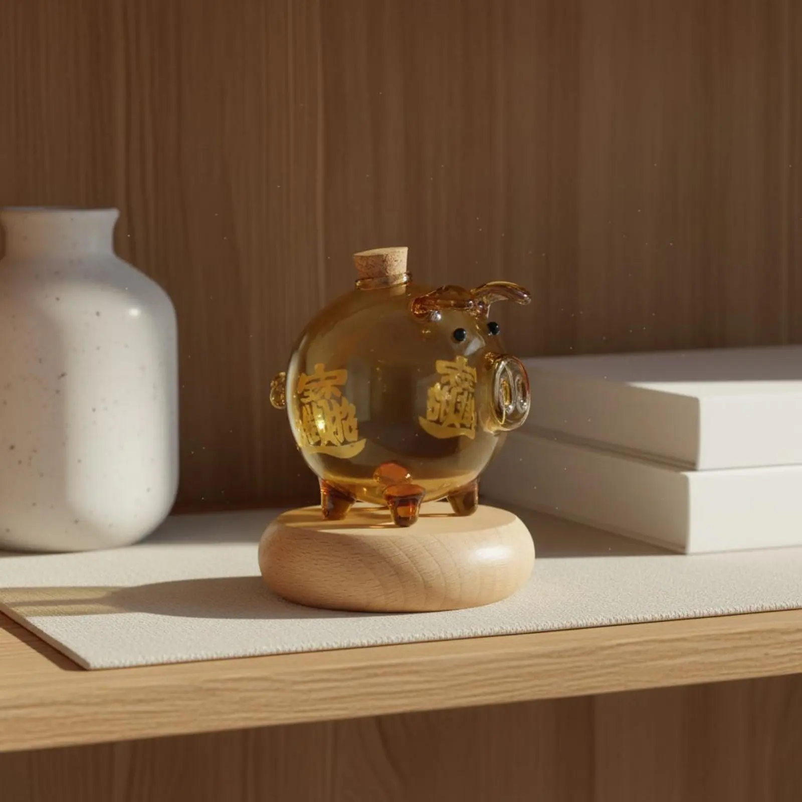 Hucha de cristal decorativa – Tarro de ahorros transparente para casa - imagen 5