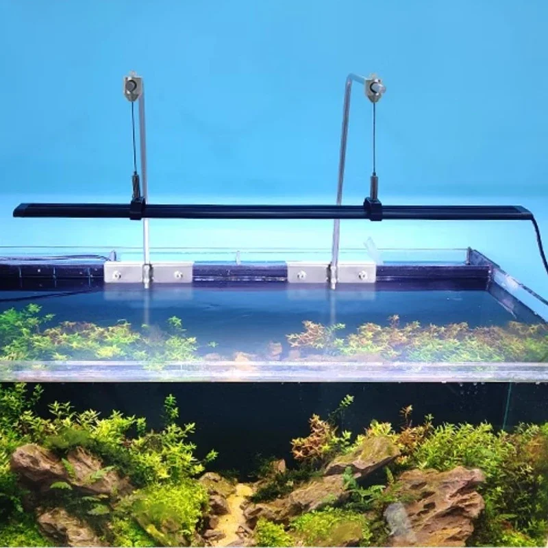 Soporte de montaje de tanque ajustable para acuario, soporte de luz LED Universal para pecera, Kit colgante de lámpara, accesorios para acuario, 2 uds. - imagen 2