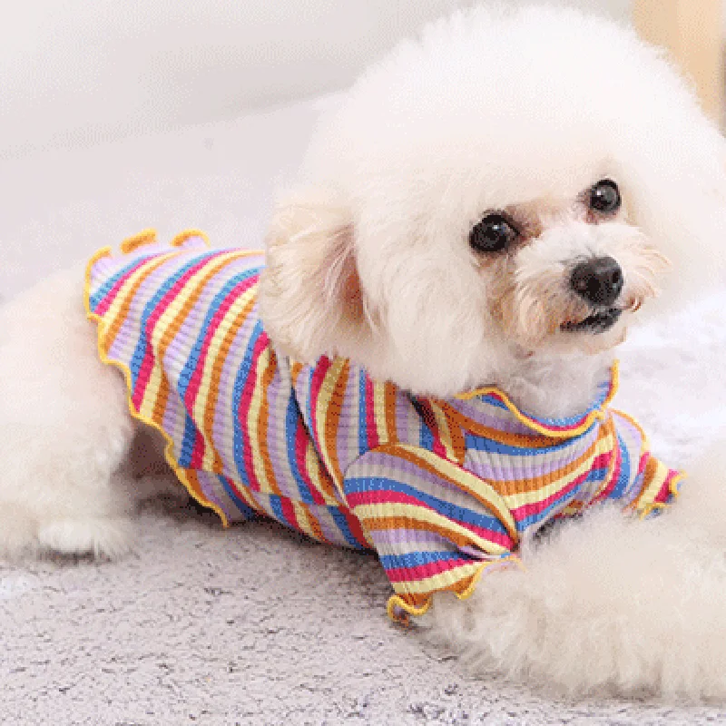 Ropa para perros, chaleco para cachorros, camiseta, camisa bonita de primavera, falda para mascotas, vestido, ropa para perros, camisa de fondo, disfraz para perros, ropa para cachorros - imagen 2