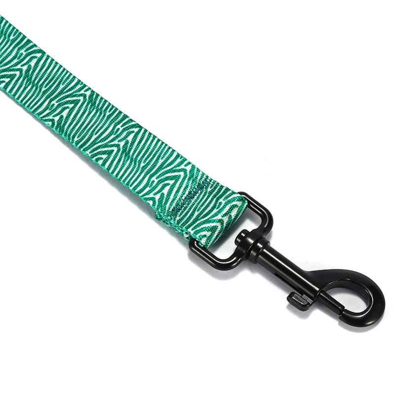 PLATTCO correa de perro de nailon de imitación de CEBRA VERDE personalizada privada perfecta para caminar todo tipo de perros 5 tamaños PDL333 - imagen 3