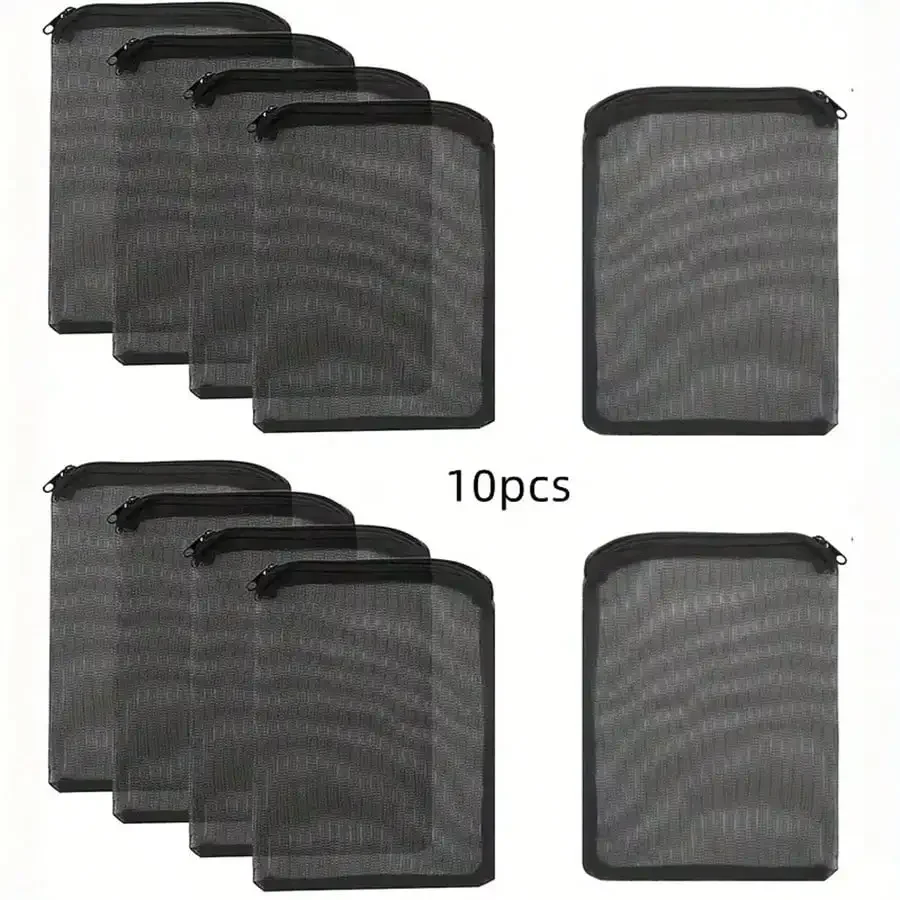 Bolsas de malla negras con cremalleras para filtración acuario - imagen 4