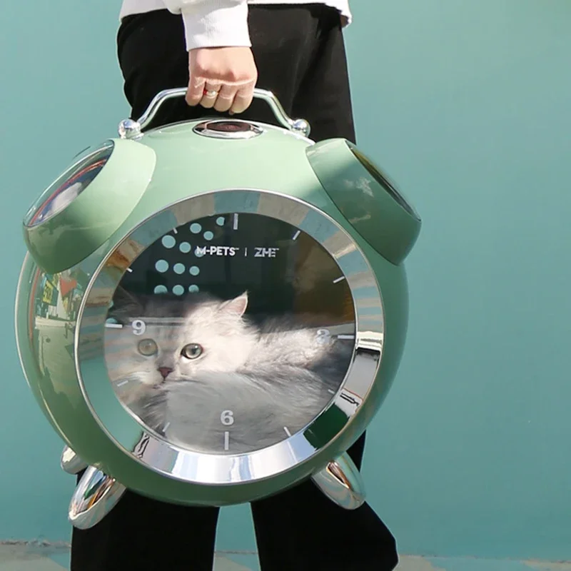 Mochila inteligente portátil para exteriores, y mascota cómoda mochila para gato, portador de gran capacidad con recordatorio de temperatura y humedad - imagen 3