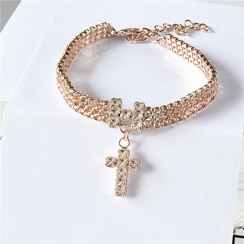 Collar de perro con cristales brillantes para perros pequeños