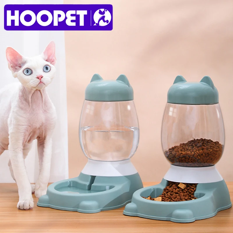 HOOPET 2025 nuevo tazón para gatos, 3 colores, alimentador automático para mascotas, dispensador de cuencos para beber para perros, tazón de agua para comida para gatos y cachorros, accesorios para mascotas