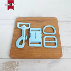 Hebillas y anillos para collar perro - lote 10, grabado laser