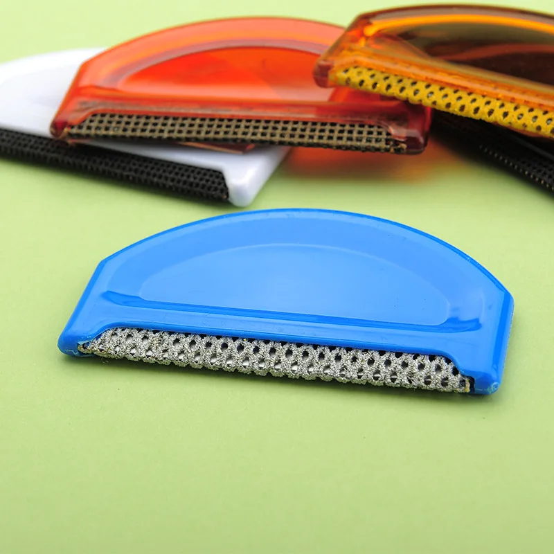 2 cepillos para pelusas de ropa ámbar, afeitadora semircular de tela de lana, eliminador de pelusas Manual para suéteres/abrigos (herramienta para el cuidado de la ropa) - imagen 3