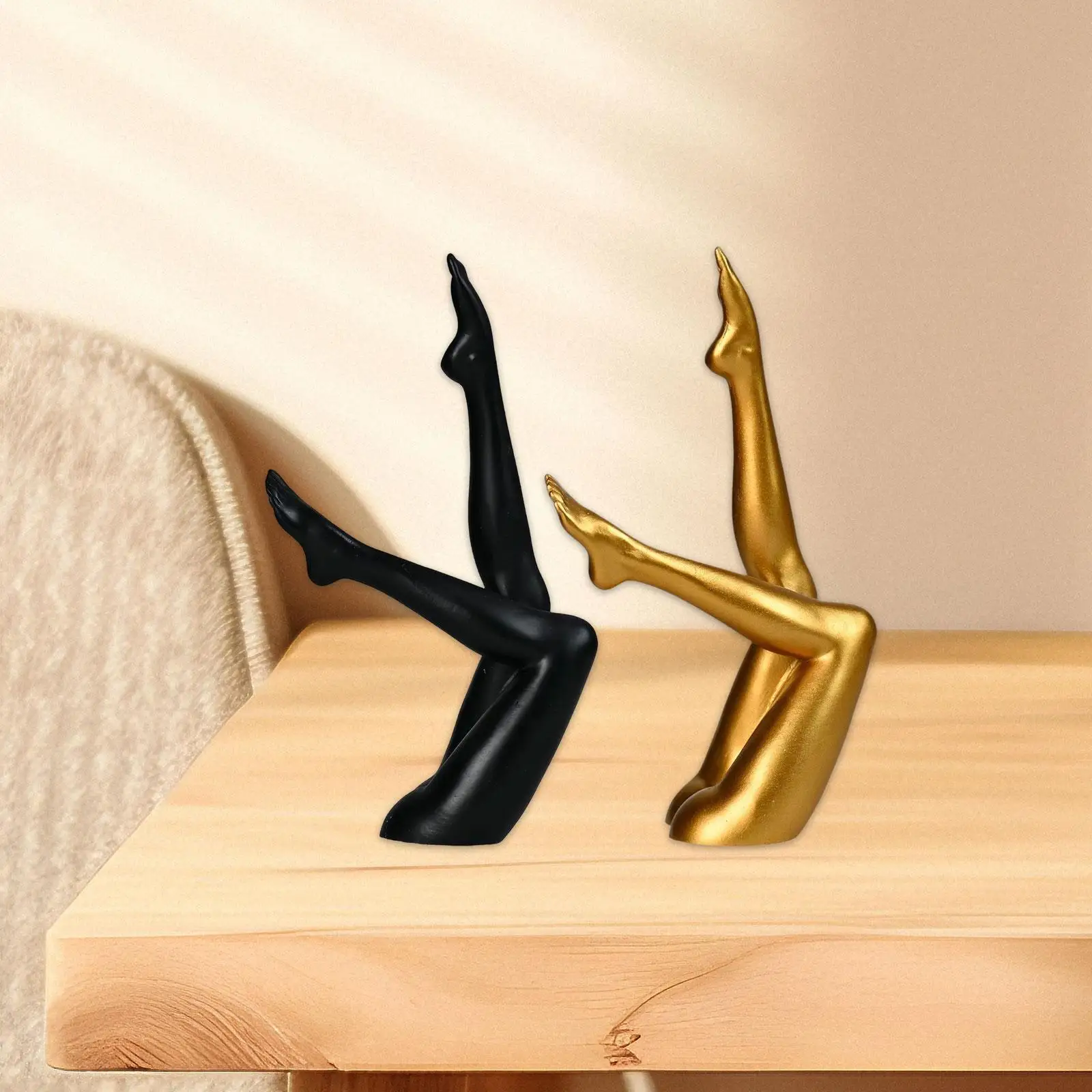 Escultura de patas femeninas de arte moderno, decoración del hogar, adorno de patas abstractas coleccionables, estatuilla para estante, cafetería, vacaciones, aniversario, dormitorio - imagen 4