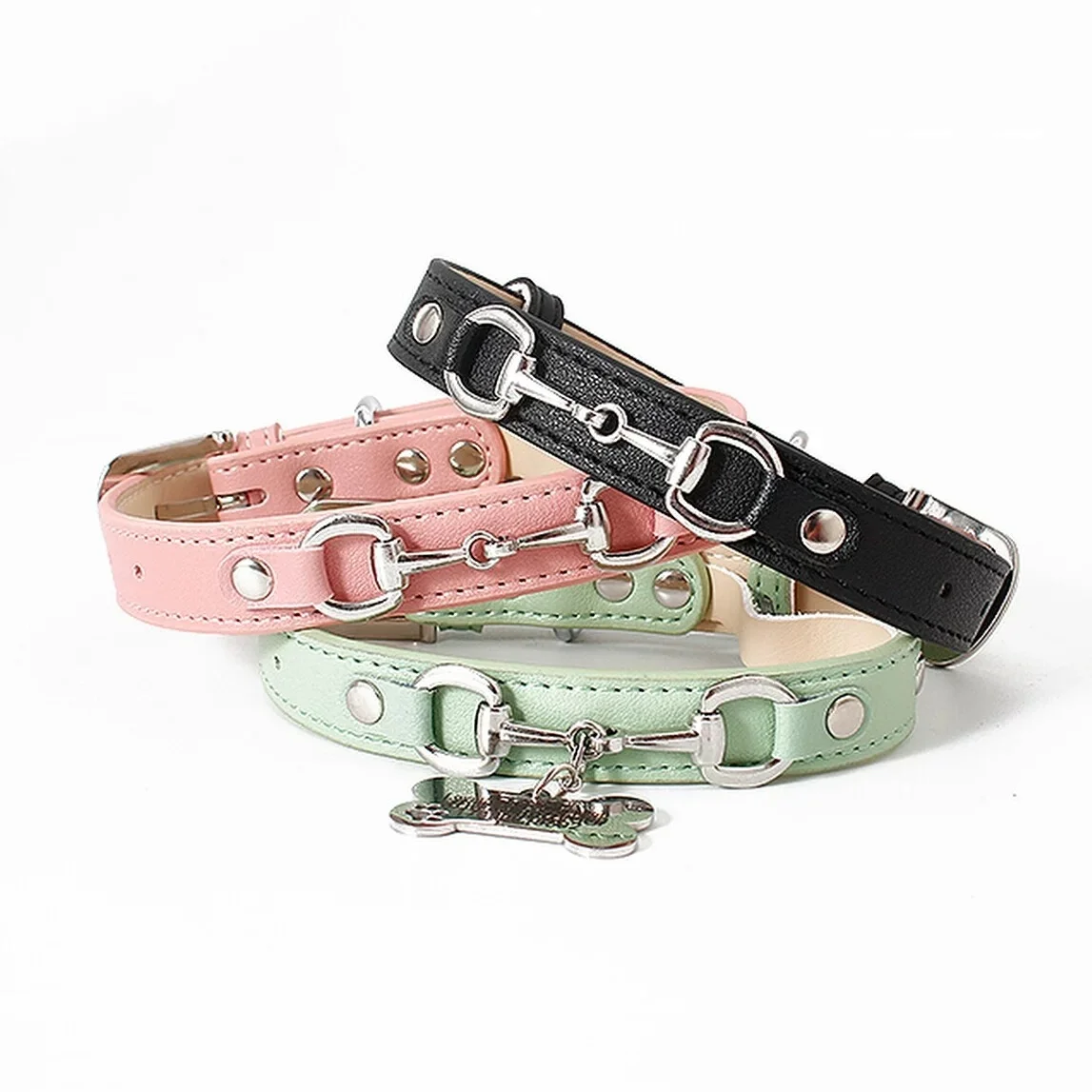 Collar personalizado con nombre para perro y correa multifuncional - imagen 5
