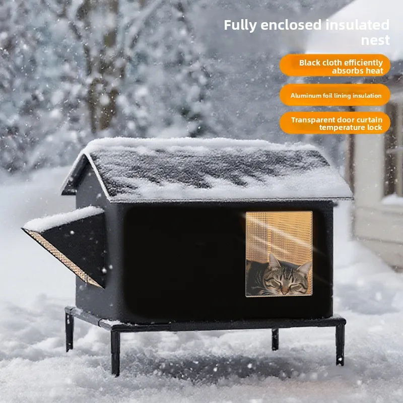 Cama cálida impermeable para perros y gatos – Uso interior/exterior - imagen 2