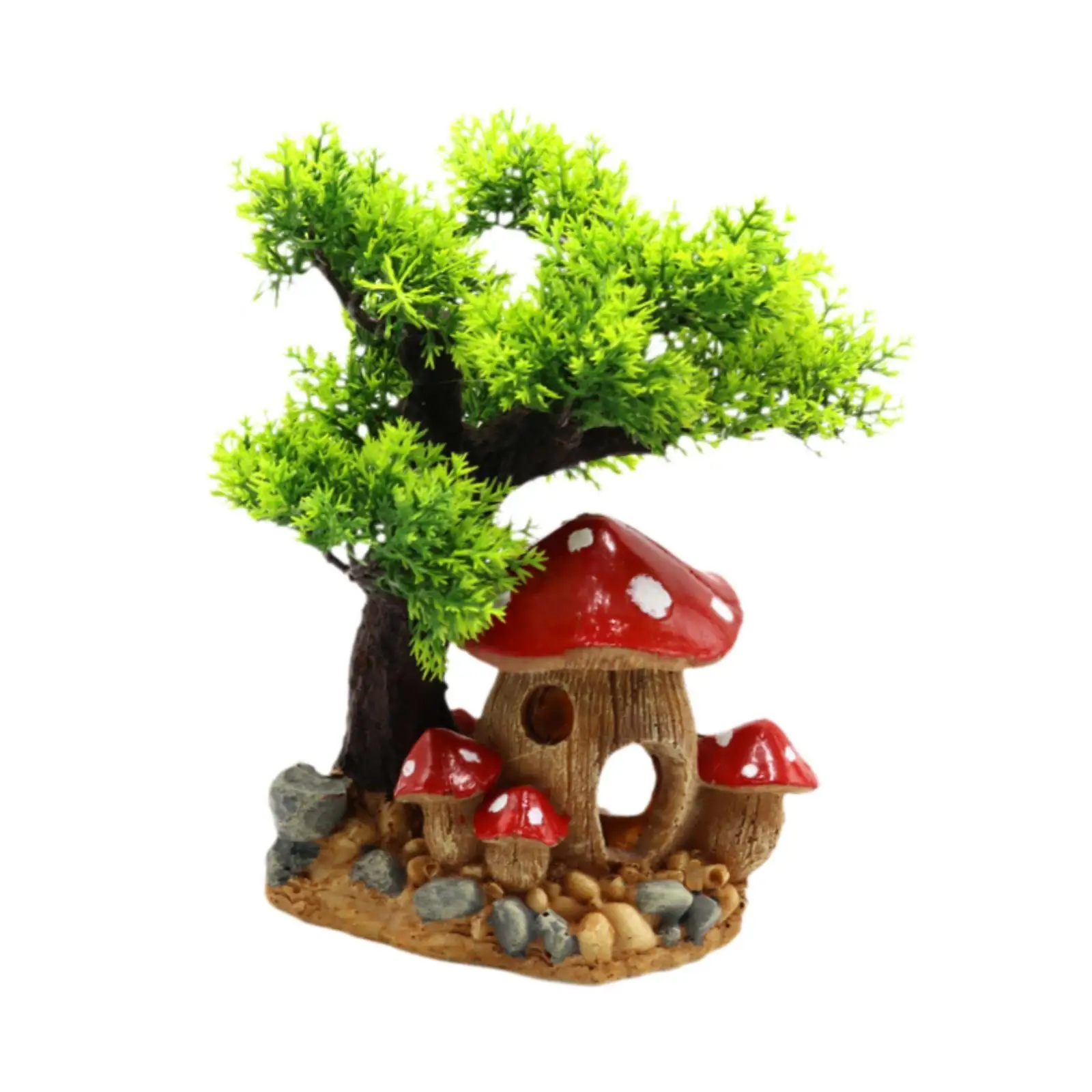 Aquarium Decoration Rockery,Fish Tank Landscape Ornament,Decorative Fish Tank Decor,Tree Ornament for Balcony Micro Landscape