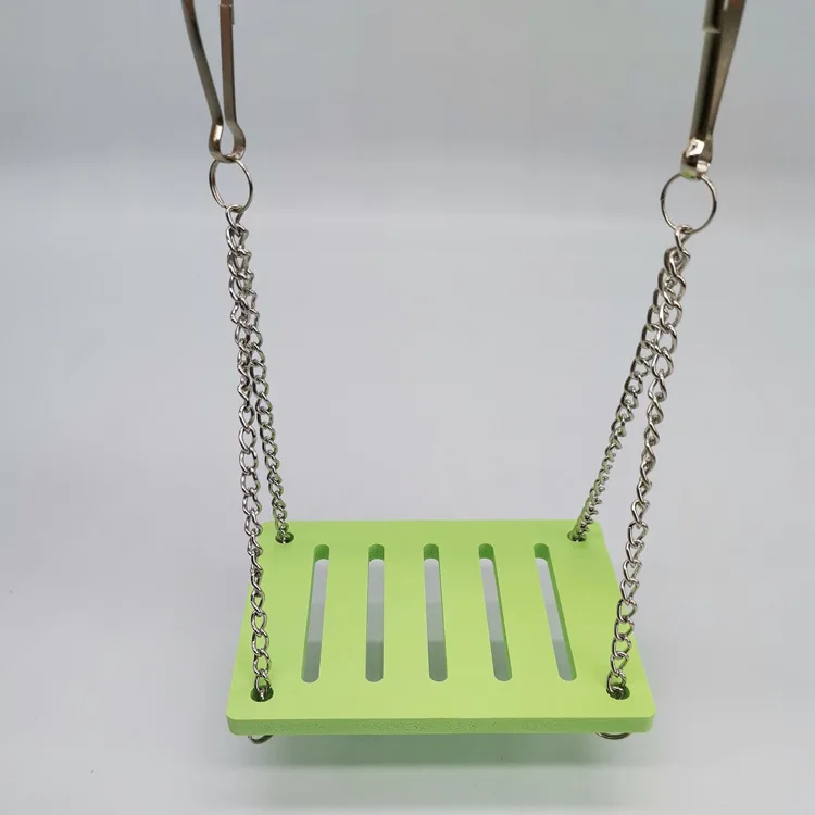 Juguetes de ejercicio para hámster, tablero ecológico de PVC de Color, columpio, juguete de actividad para animales pequeños, para escalar, suministros para mascotas - imagen 4