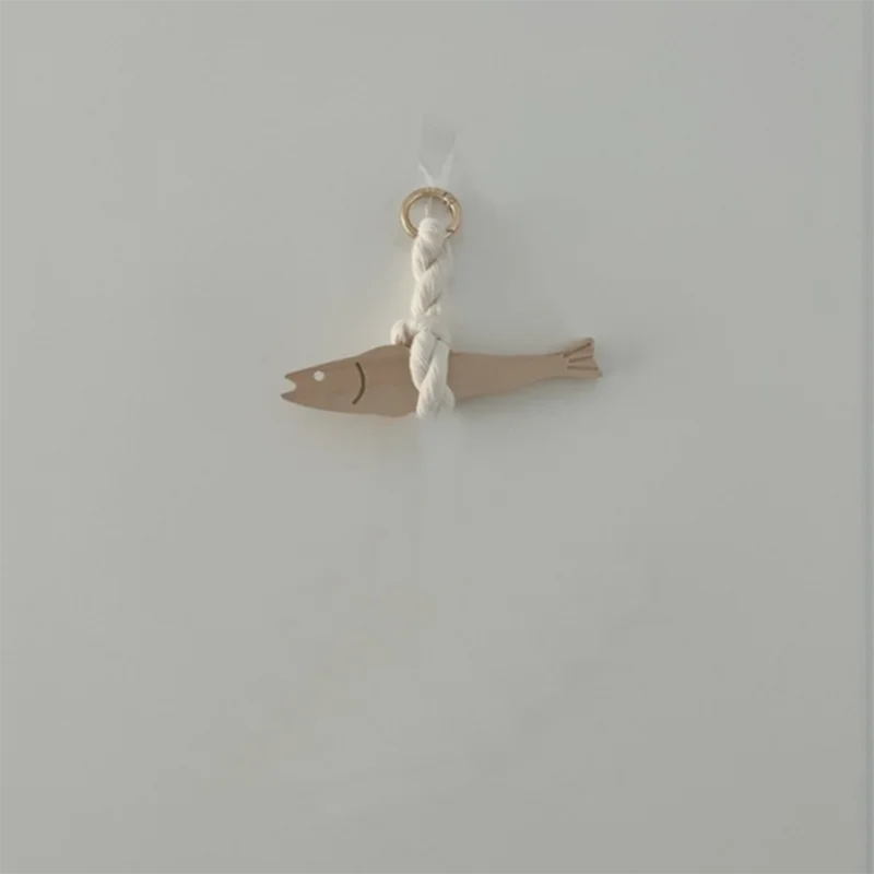 Adorno de coche con forma de pez, colgante de pollack para pared, colgante de puerta de madera, arte de pared, decoración de pared colgante para Interior de coche, 1 ud. - imagen 3