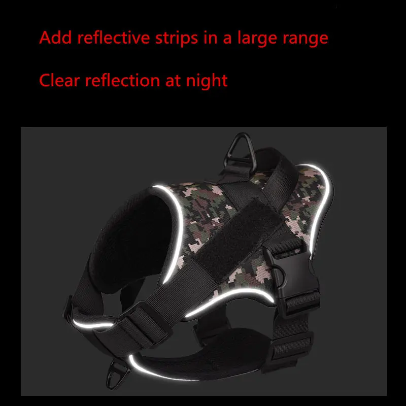 Arnés para perros reflectante, transpirable, ajustable, fuerte y resistente al desgaste, chaleco para perros, suministros para perros para caminar al aire libre - imagen 5