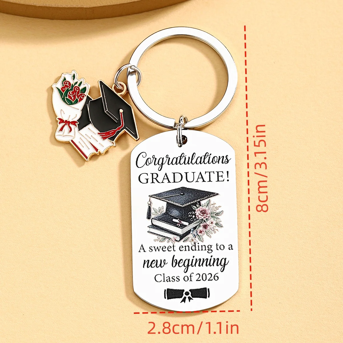 Regalos de graduacion para amantes de gatos y perros - llaveros - imagen 2