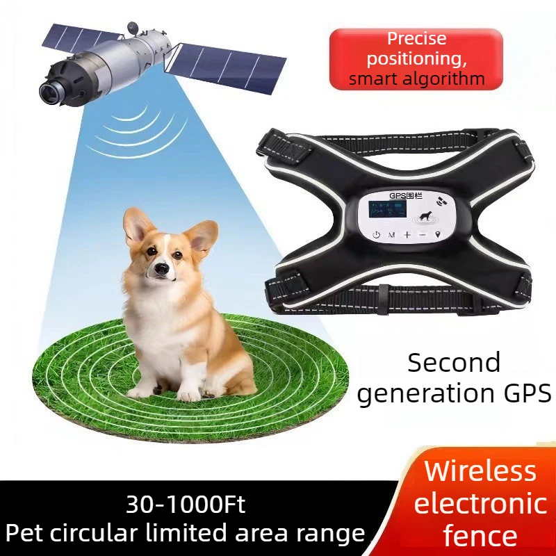 Collar GPS para perros con cerca electrónica y antiladridos