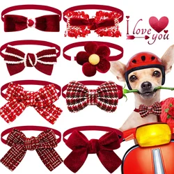 Pajarita San Valentín para perros y gatos pequeños – Juego ajustable