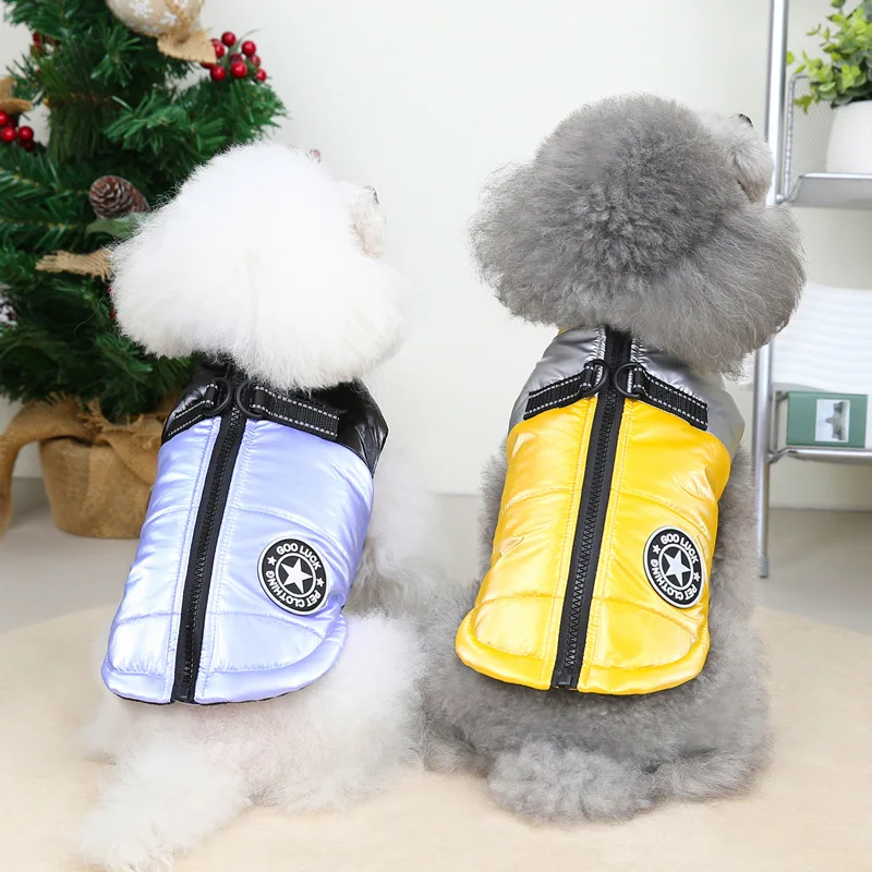 Ropa de S-9XL para perros pequeños, medianos y grandes, abrigo impermeable para mascotas, chaqueta de invierno para Bulldog Francés, disfraz de Labrador y Pug - imagen 5