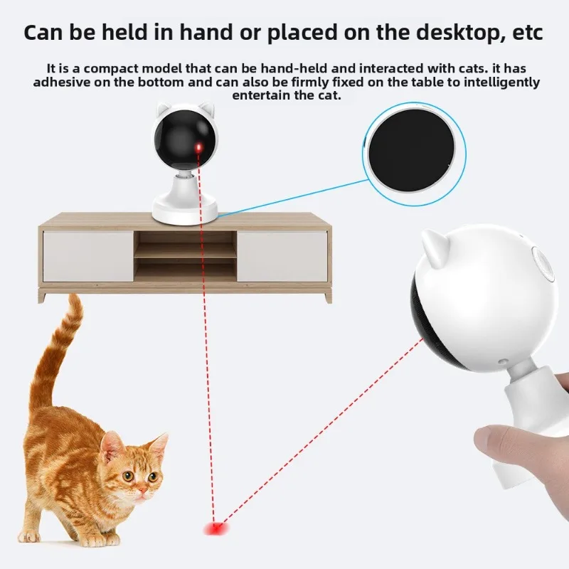 Juguete láser inteligente automático para perros y gatos, láser LED interactivo con carga USB, Teaser para gatos de interior, accesorios de juguete electrónico, productos para mascotas - imagen 3