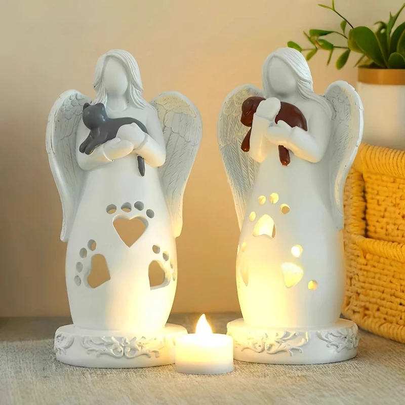 Lámpara conmemorativa para mascotas, vela electrónica para perros y gatos, recuerdo de gatitos, cachorros, lámparas de memoria para mascotas, gatos, lápida para perros, suministros de recuerdos - imagen 2