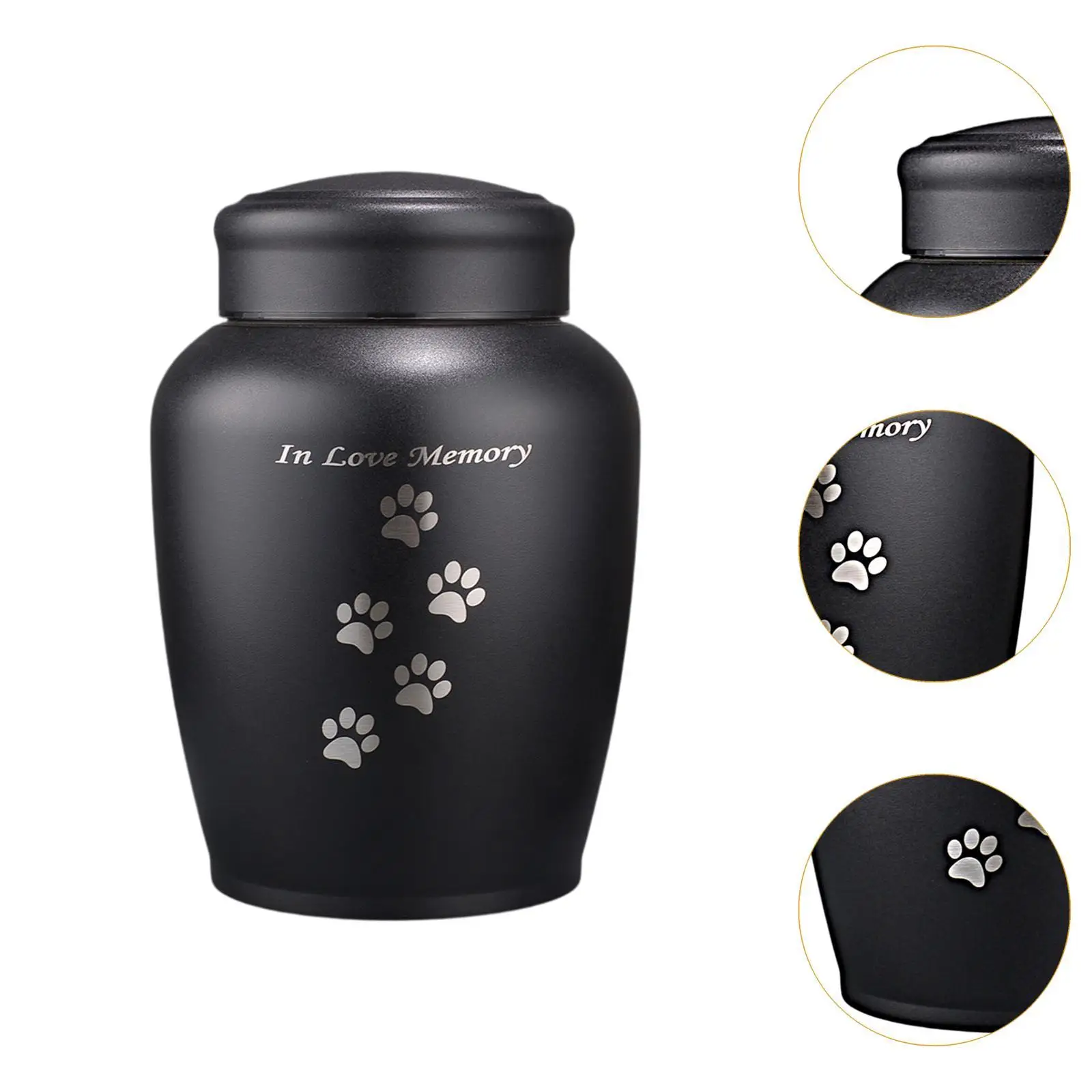 Urna conmemorativa para mascotas, contenedor de urna de cremación, tarro, recuerdo ligero de acero inoxidable para gatos, perros, conejitos y cachorros - imagen 5