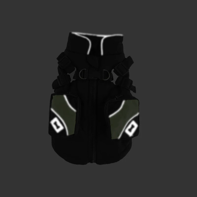 Ropa reflectante para gatos Sphynx con arnés, abrigo cálido sin tirones para mascotas, chaqueta para gatos, Gotas, gatito, Garfield, disfraz de perro - imagen 3