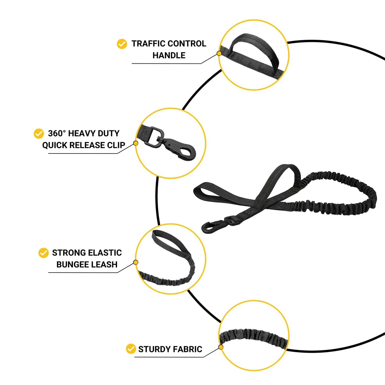 Arnés militar para perros, Collar con correa, bolsas Molle para perros medianos y grandes, chaleco para caminar de entrenamiento de pastor alemán, arneses para perros - imagen 5