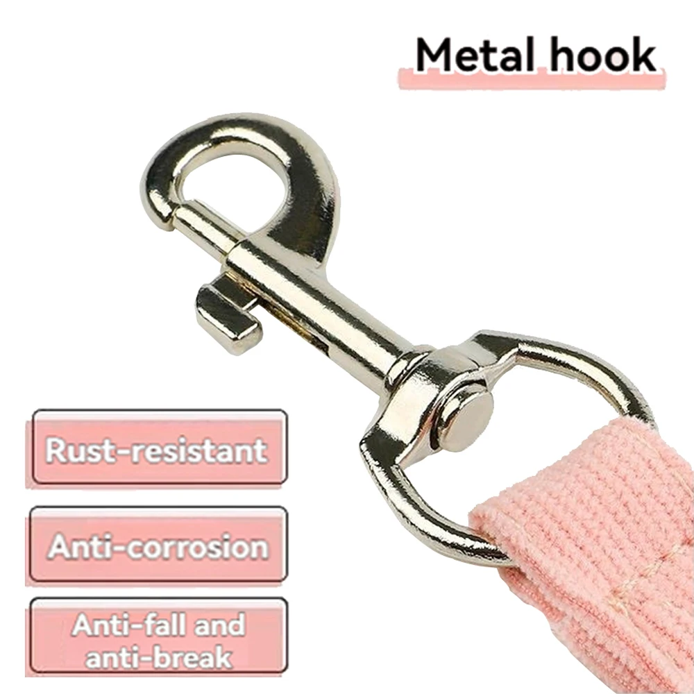 Arnés para gatos pequeños y bonitos y transpirables, conjunto de arnés y correa ajustables con patrón de conejo para caminar al aire libre - imagen 4