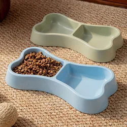 Comedero doble 2 en 1 para perros y gatos – Agua y comida antideslizante