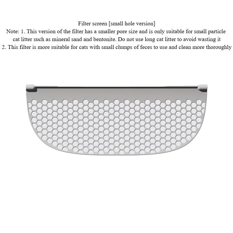 AIRROBO-caja de arena automática para gatos, filtro especializado C20, arena para gatos de partículas pequeñas, pantalla de filtro fino especial, accesorios para mascotas - imagen 4