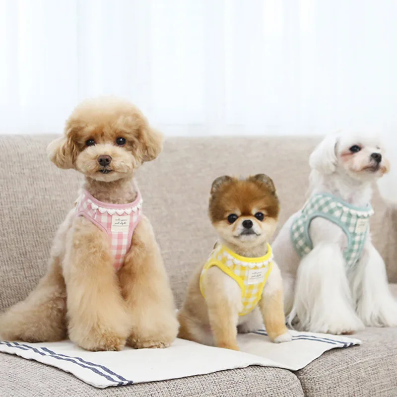 Chaleco de cuerda de tracción para perros, correa ajustable para el pecho, arnés para perros de tamaño pequeño y mediano