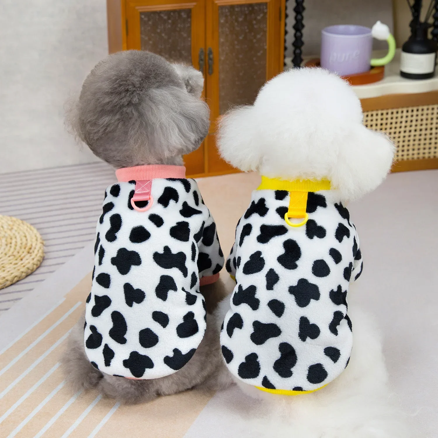 Ropa cálida de invierno para mascotas, chaqueta para perros pequeños y gatos, ropa de peluche para Chihuahua, disfraz de Bulldog Francés Shih Tzu, abrigos de Pug