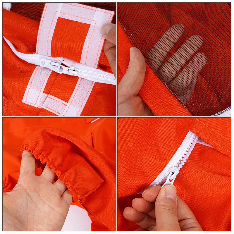 Ropa de apicultura de cuerpo completo para niños, ropa profesional para apicultores, traje de protección para apicultura, velo de seguridad, uso Unisex para niños - imagen 5