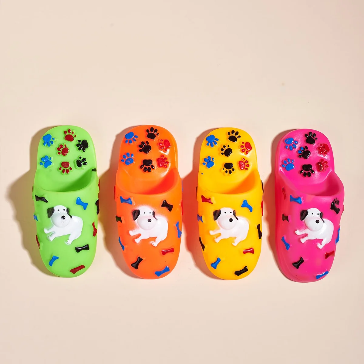 Dogs can relieve stress and make sounds. One color of slipper is random - imagen 5