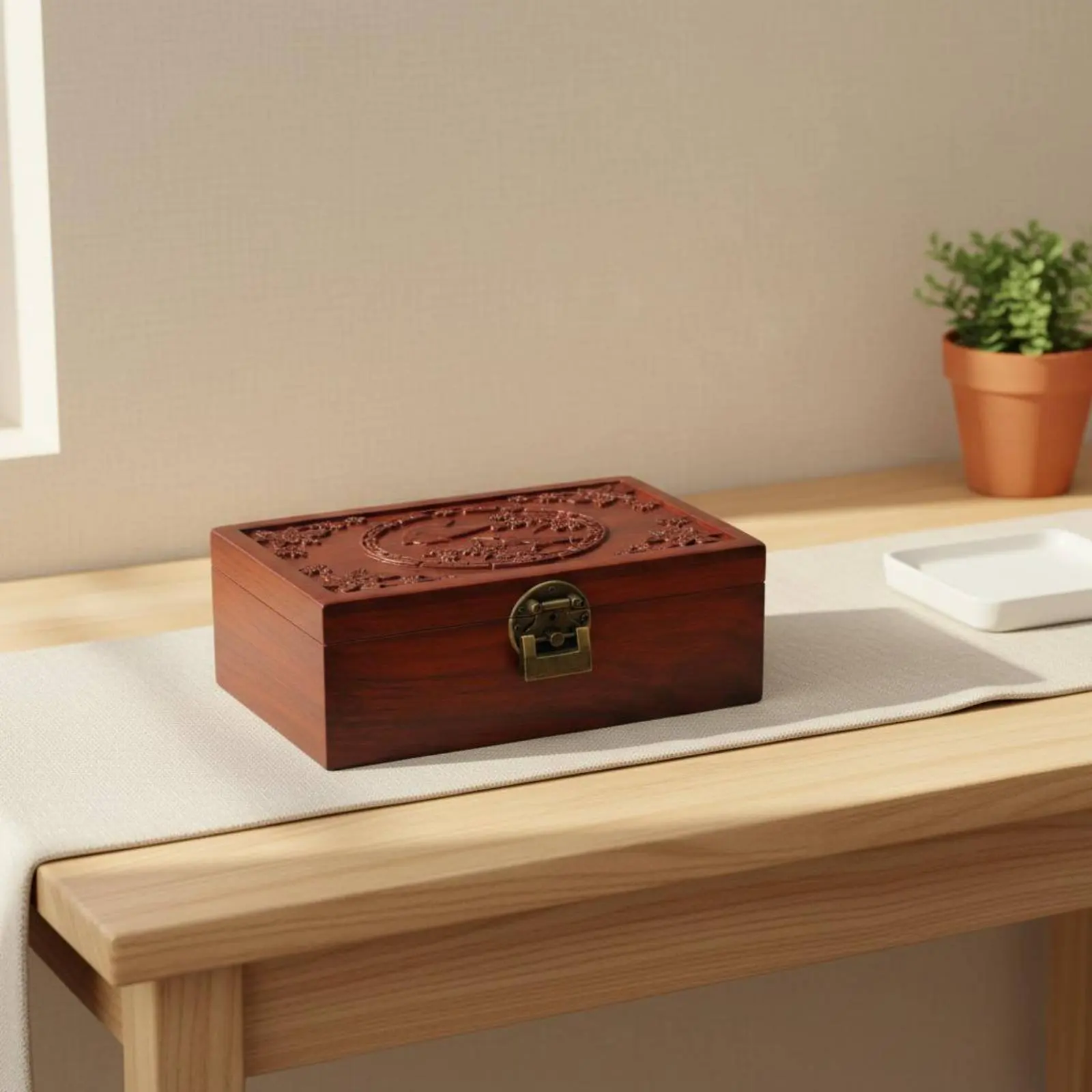 Caja de madera con cerradura – estuche recuerdos para gato y perro - imagen 5
