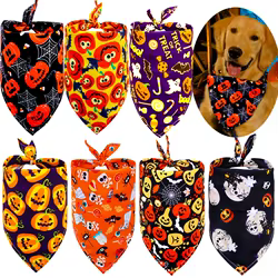 Bandana Halloween perro y gato pequeño – Pañuelo calabaza