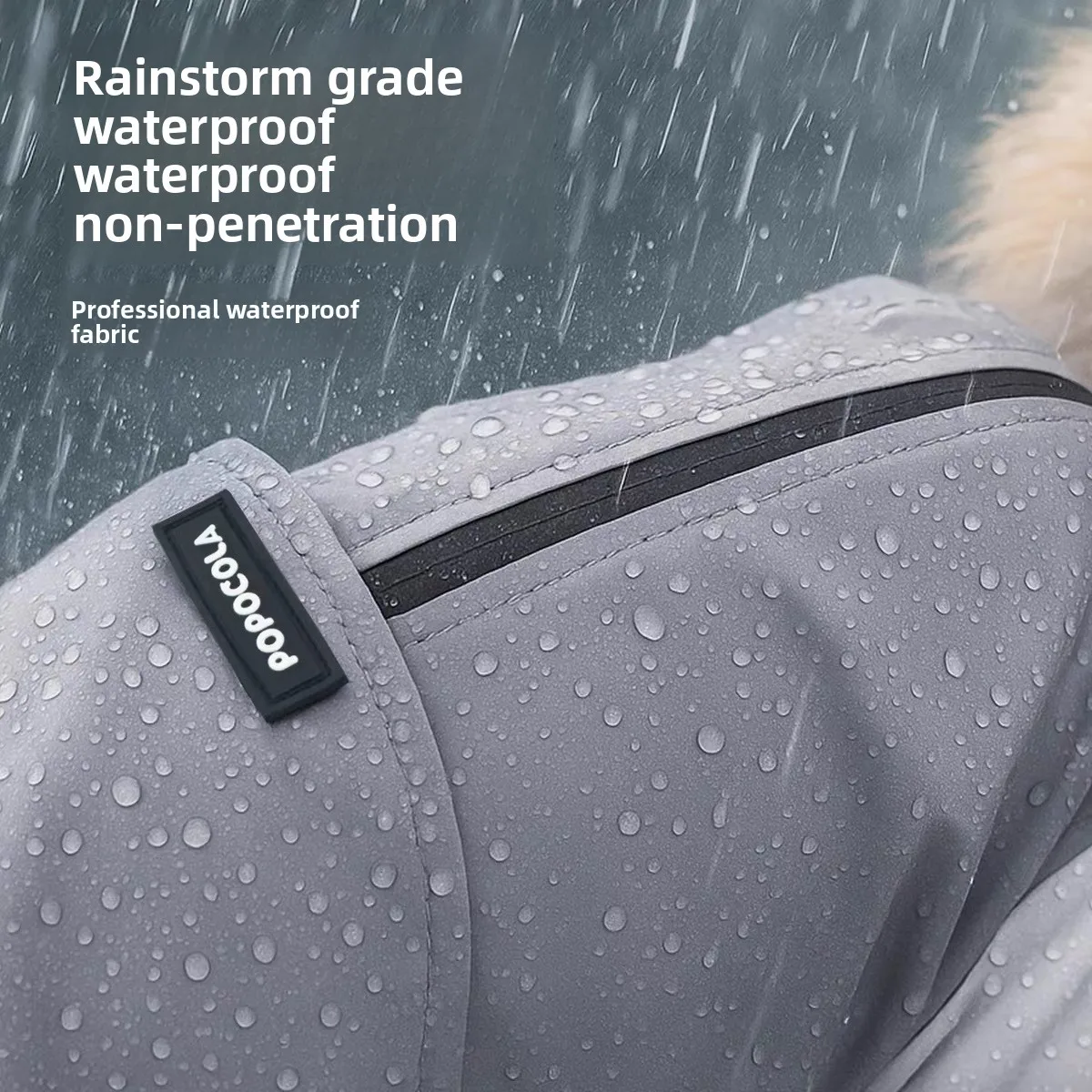 Chubasquero para perros de cuatro patas, cortavientos impermeable totalmente cubierto, impermeable especial para mascotas, protege la viga, cortavientos con cuerda de tracción - imagen 2