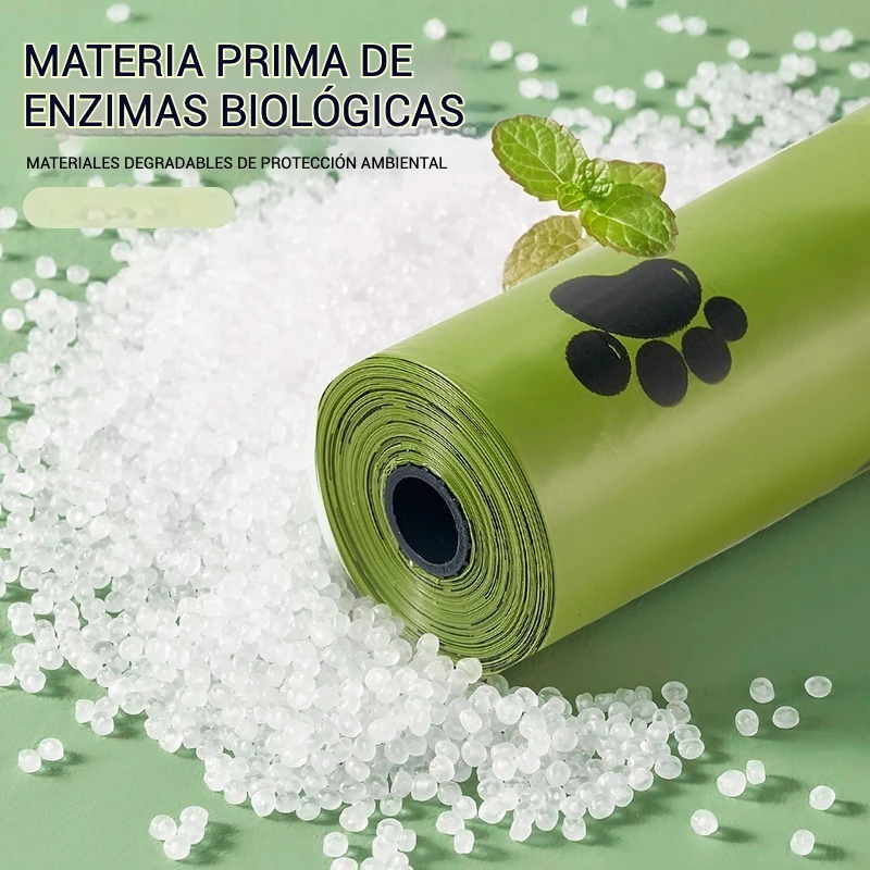 Bolsas biodegradables para excrementos de perros, bolsas para excrementos respetuosas con el medio ambiente, bolsas gruesas para excrementos de perros a prueba de fugas para mascotas al aire libre - imagen 2