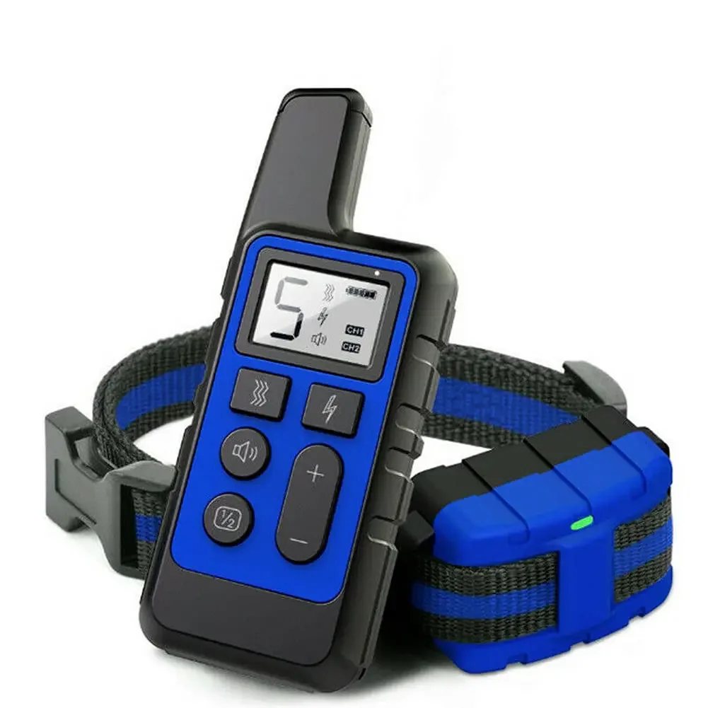 Collar de entrenamiento eléctrico para perros con Control remoto, dispositivo antiladramiento recargable resistente al agua IP67 de 2600 pies para cachorros