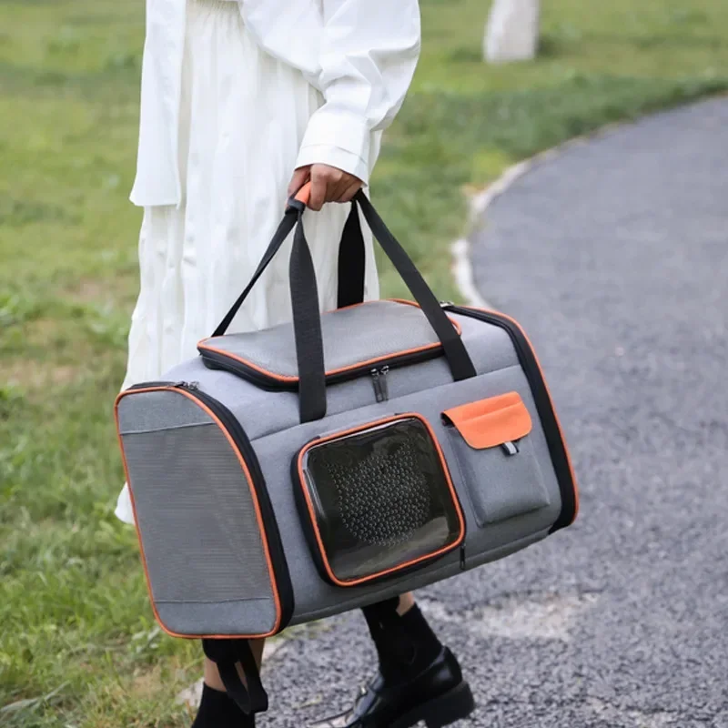 Bolsa para mascotas para gatos, bolso portátil para salir, mochila transpirable para mascotas de gran espacio, bolsas para perros y gatos - imagen 2