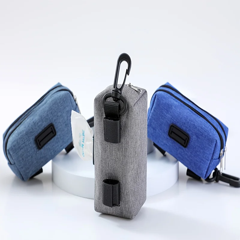 Soporte portátil para bolsa de caca de perro, dispensador multifuncional de bolsas de basura para mascotas, bolsas de regalo para mascotas, Herramientas de limpieza, accesorios para perros - imagen 3