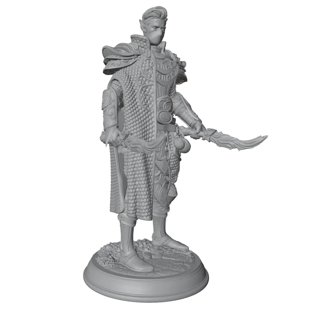 Miniatura de Guerrero con Espada – Modelo 1/24 para Coleccionar y Pintar - imagen 5