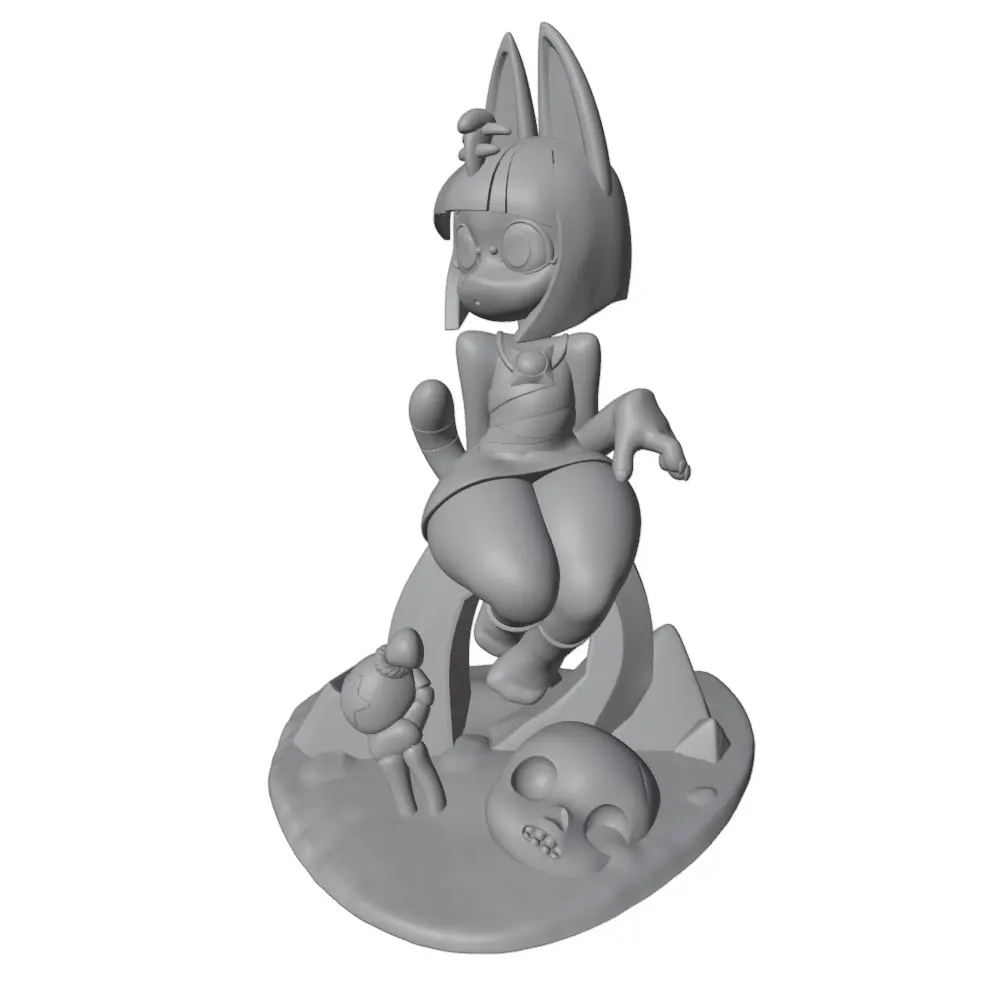 Figura estatua anime 3D desmontable sin montar ni pintar - imagen 3