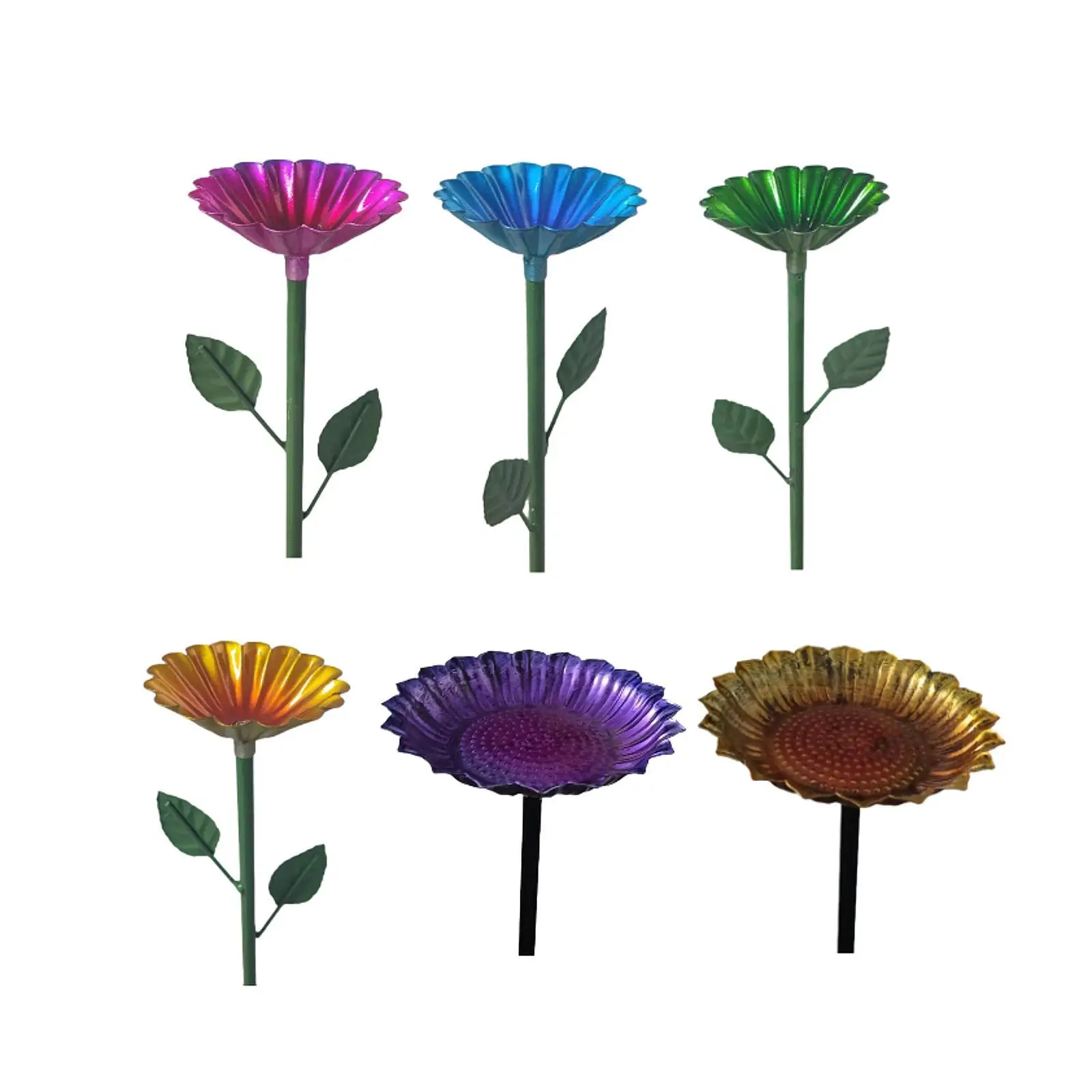 Bird Bath Simple Easy to Clean Refill Iron Bird Feeder Bird Feeding Station for Patio Outside Garden Outdoors Bird Lovers Gifts