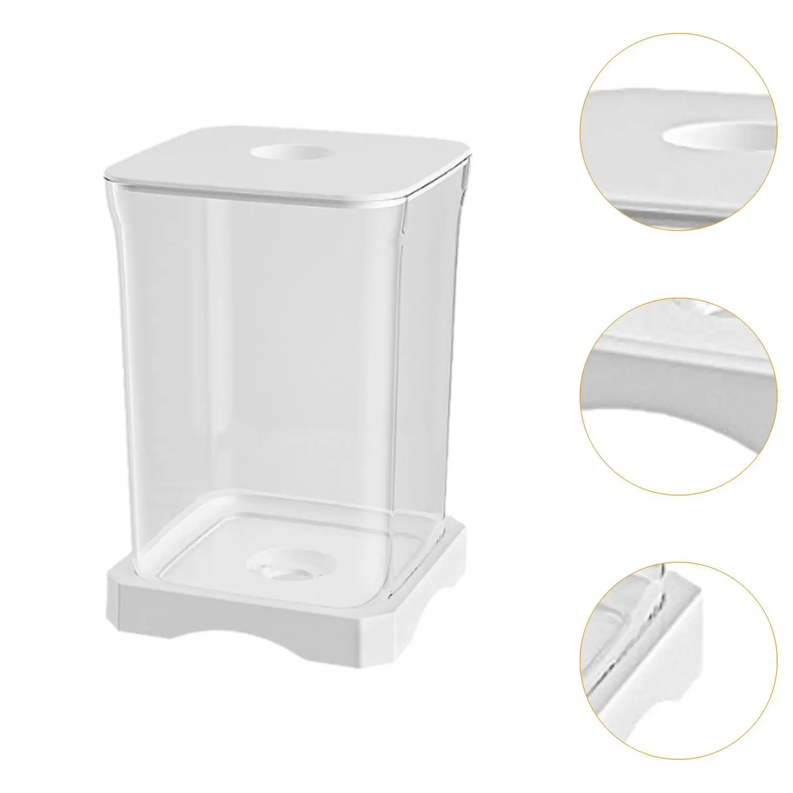 Betta Fish Tank Sturdy Amphibian Feeding Box Multiuse Reptile Terrarium Tank for Tabletop Home Living Room Hermit Crabs Lizards