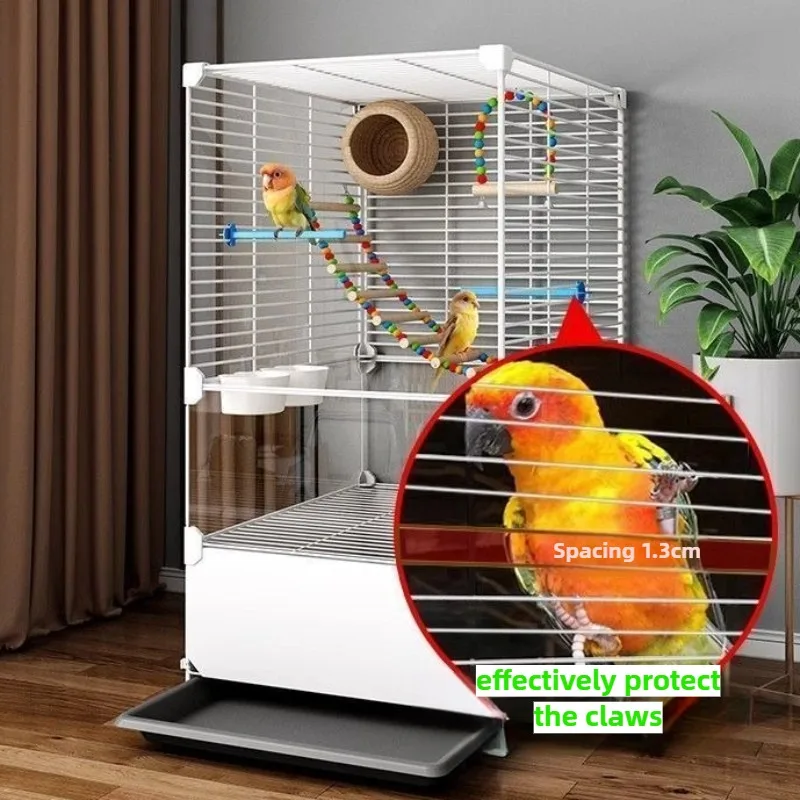 Jaulas grandes para pájaros, loros de seguridad, Kiwi, pájaros, jaula de red de hierro, canarios, loros, casa de animales pequeños, avariario interior y exterior, jaula para pájaros - imagen 4
