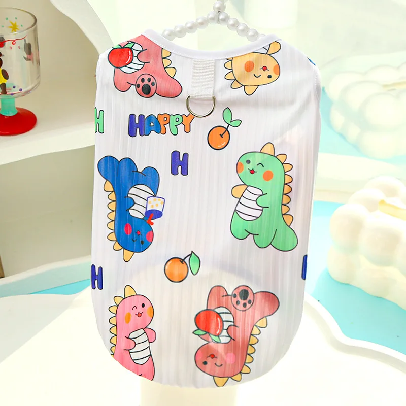 Camisas para perros pequeños, medianos y grandes, camisetas de verano ligeras y elásticas de algodón suave, chaleco sin mangas para gatos dentro de 65kg - imagen 2