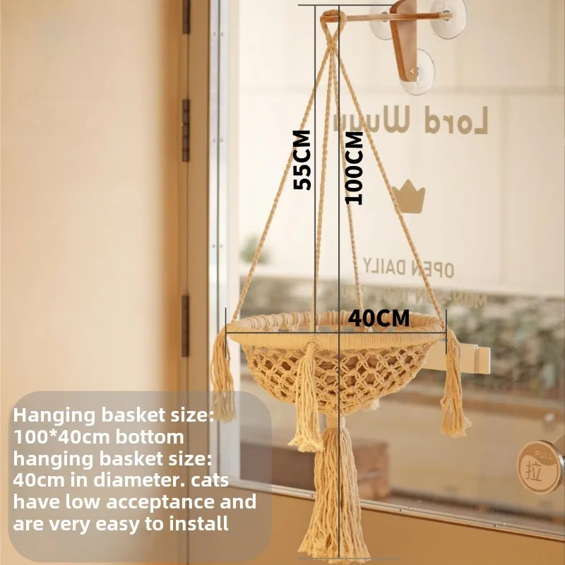 Ventosa de pared para gatos de Color grano de madera, cápsula de vidrio, marco de escalada para gatos, hamaca transparente, muebles para mascotas, productos rascadores - imagen 2