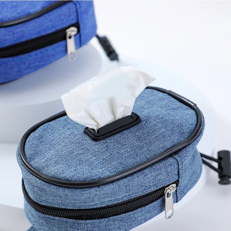 Dispensador de bolsas para excrementos de perros, soporte portátil para bolsas de excrementos de perros, dispensador de bolsas de basura para perros que caminan, soporte para bolsas de aseo para perros - imagen 4